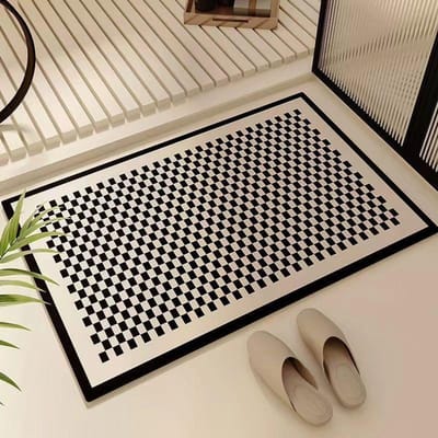 Crèmige Lucht Badkamer Waterabsorptie Diatomeeënaarde Vloermat Slijtvast Vuilafstotend Kussen Badkamer Wastafel Sneldrogend Antislip Voetmat 50 * 80Cm