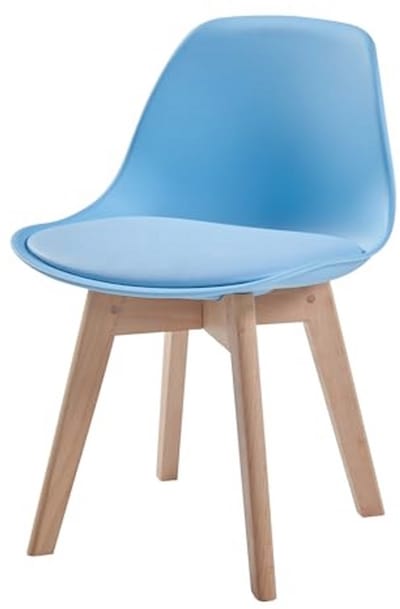 Kinderstoel set van 2 voor kinderen met ergonomisch design - Hemelsblauw