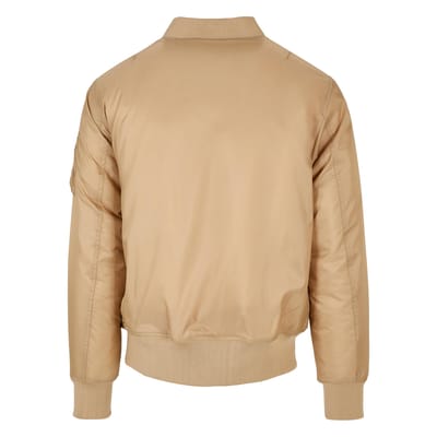 Heren Jas zomer met Ballin Est. 2013 Bomber Jack Print - Beige - Maat XXL