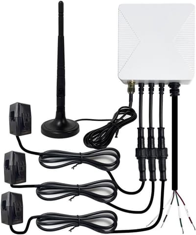 Wifi KWH-meter - Stroomomvormer - Verbruik Monitoren - Bidirectionele Meting - 200 A - Wit