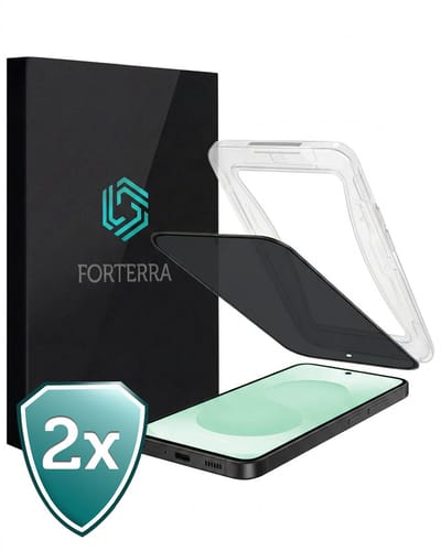 Anti-Gluren Screenprotector 2 Stuks - Geschikt voor Samsung Galaxy S25 - Met Installatie Kit - Privacy - Beschermglas - Flexibel Glas - Tempered Glass - Screen Protector