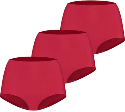 Ten Cate 3-Pack Secrets Maxi slip naadloos - 30176 - Voordeelverpakking - Aanbieding - Multipack - Rood / S
