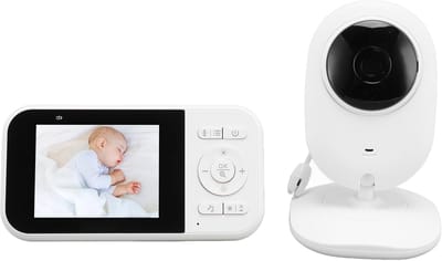 Videobabyfoon - Babycamera Monitor - Kind Bewaken - Groot Scherm Nachtzicht - 17x15x6 cm
