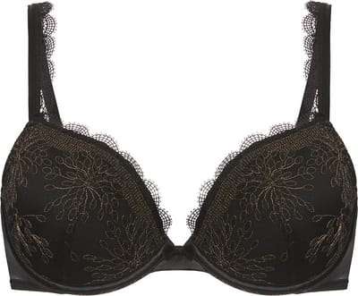 Simone Pérèle - Singuliere Push-Up BH Zwart - maat 80B - Goud/Zwart