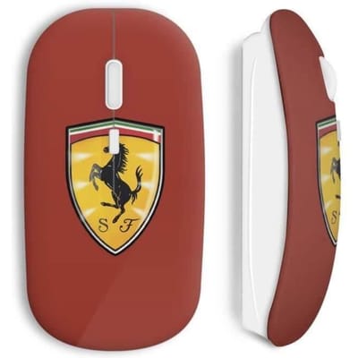 Souris Sans Fil Ferrari Logo Cheval Graphic Red