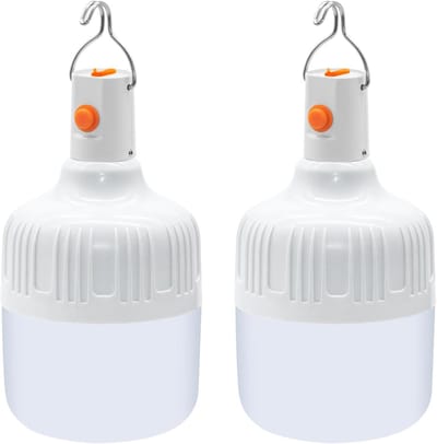 Thijox - Oplaadbare Camping Lamp Retro Draagbare LED Lantaarn 500 Lumens USB, IPX4 Waterdicht Tentlamp met Haak voor Outdoor, Camping, Noodgevallen, T