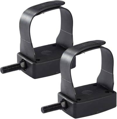 Hometrainer Pedalen - Fietsaccessoires Binnen - Thuis Fitness - Verstelbaar Antislip - 9/16 Schroefdraad - Zwart