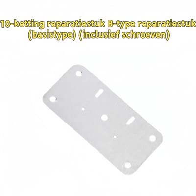 10 - Scharnierreparatieplaat - Voor keukenkast- en meubelscharnierbevestigingsreparatieplaat - Hoge stabiliteit - Type B-reparatieplaat (basisversie) (inclusief schroeven) - Afbeelding Kleur