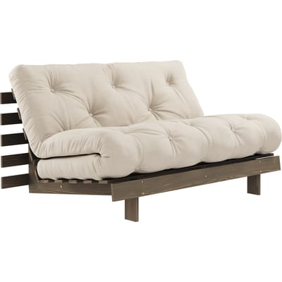 Karup Slaapbank Roots 140 - 747 Beige - 106 carob brown lacquered