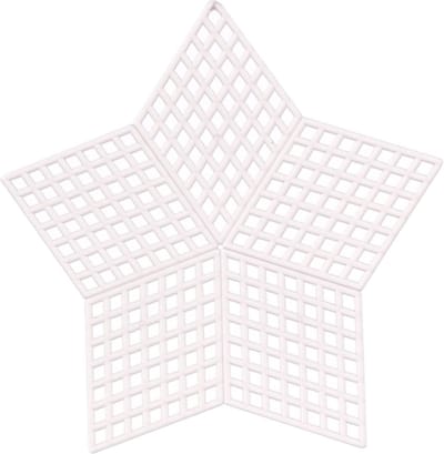 Vaessen Creative Plastic Stramien - Star - 9x9cm- 10 stuks