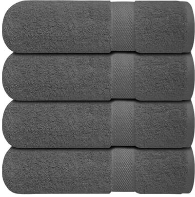 Premium badhanddoeken set van 4 (70 x 140 cm) - 100% zachte katoenen, sneldrogend en duurzaam
