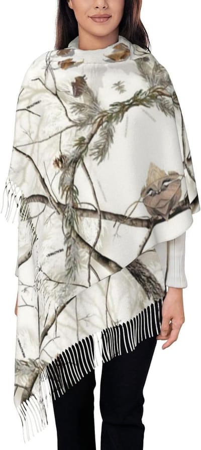 Dames Sjaal - Lange Stola - Warmte en Stijl - Uniek Tassel Design - Lang - Gedrukt