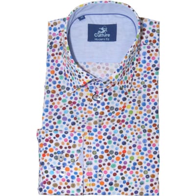 Culture - Lange mouw overhemd - Heren - XXL - Blauw - Katoen - 214582-Modern