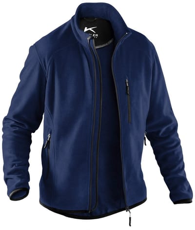 KÜBLER WEATHER 12425369 Fleece Werkjas HEREN Veiligheidsjas Donkerblauw - Ademend - Stretch - Lichtgewicht