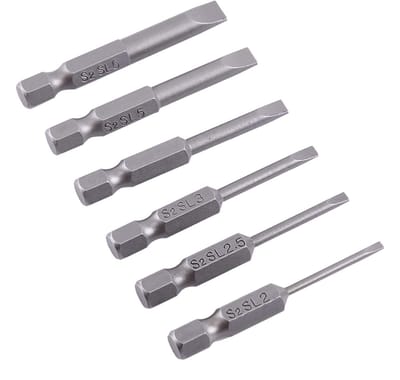 Dailygoody - Zeskantkop schroevendraaier - 6 stuks - 50 mm - Magnetisch - Voor elektrische schroevendraaier - Geschikt voor diverse toepassingen