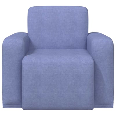 vidaXL - Fauteuil - Jeans - Blauw - Stof