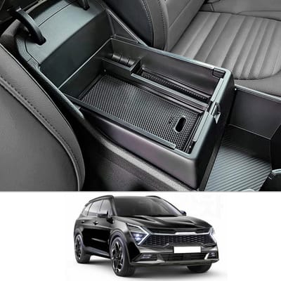 Console armleuning organizer compatibel met Kia Sportage NQ5 2021 2022 armleuningen opbergbox handschoenenvak multifunctionele opslag auto middenconsole tray interieur accessoires