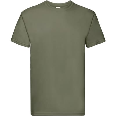 Fruit of the Loom Heren Super Premium T-Shirt (Klassieke Olijf)