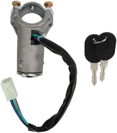 Dailygoods - Contactslot Schakelaar - Vervangingsset voor Panda Mk1 - Hoogwaardige kwaliteit - Inclusief 2 Sleutels - Ideaal voor Panda 126 127 128 13...