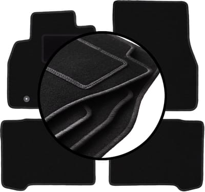 Complete set veloursmatten voor: Mitsubishi Grandis minivan (2004-2010)