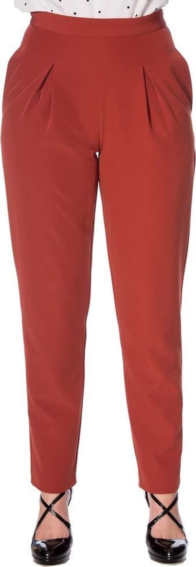 Dancing Days - WEAR ME EVERYWHERE Broek rechte pijpen - S - Rood