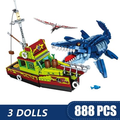 888 PIÈCES Urassic Dinosaurs World Blocs de Construction Briques Parc Animalier Évasion de Dinosaure Jouets pour Filles Garçons Enfants Ensembles de Modèles