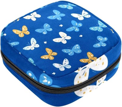 Opbergzak Menstruatie - Sanitair Houder - Privacy Beschermen - Ingebouwd Vak - 12 x 17 cm - Grijs