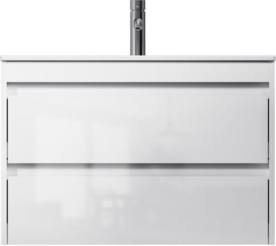 AM.PM Spike - Badkamermeubel met wastafel - 80 cm - 2 lades - Wastafelonderkasten - Plat Pakket