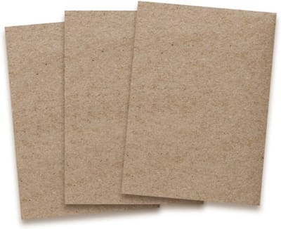 Bruine Kraftpapier Kaarten A6 - 25x Dikke Bedrukbare Postkaarten (350 g/m²)