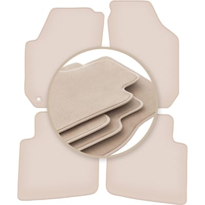 PREMIUM beige vloermatten voor: Skoda Praktik Kombivan 2006-2015