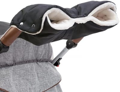 Kinderwagenhandwarmer - Handwarmer met fleece - Dikke warme handschoenen Anti-vries - Waterdicht Winddicht - Universele maat voor kinderwagens