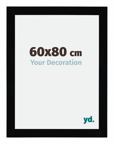 Your Decoration - Puzzellijst 60x80 cm - Zwart Hoogglans - Puzzellijst 1500-2000 stukjes - MDF Fotolijst - Mura