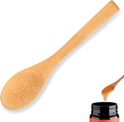 Bamboelepel van 12 cm voor het serveren van honing, ideaal voor keuken en dineren