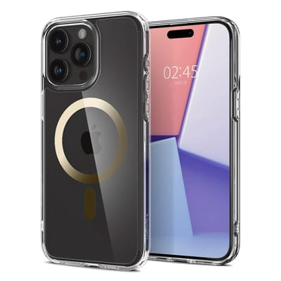 Spigen Ultra Hybrid Backcover MagSafe voor de Apple iPhone 15 Pro Max - Goud