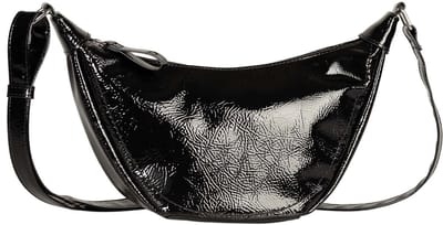 TOM TAILOR schoudertas Liriel Cross Bag Patent Black zwart
