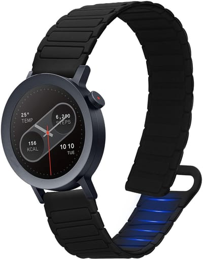 kwmobile sporthorloge band geschikt voor CMF Watch Pro 2 / Watch Pro 1 bandje - Smartwatch of activity tracker polsband - Met magneetsluiting - In zwart