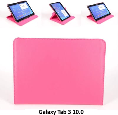 Samsung Galaxy Tab 3 10.1 Smart Tablethoes Roze voor bescherming van tablet (P5210)- 8719273119389