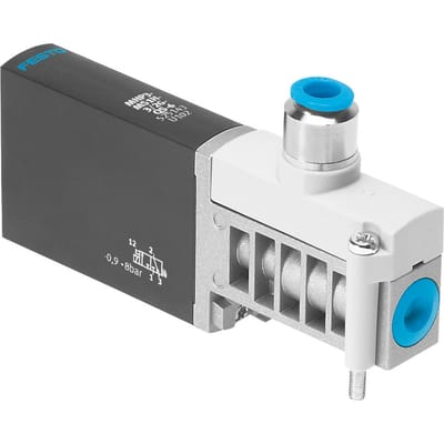 Festo 3/2 NC Monostabiele Lucht Magneetventiel Aansluitplaatmontage 200l/min -0.9 - 8bar/-13 - 116psi - 525143
