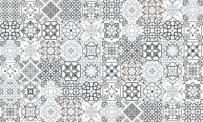 Zelfklevende spatwandsticker - GRIJZE TEGELS - 60x100cm