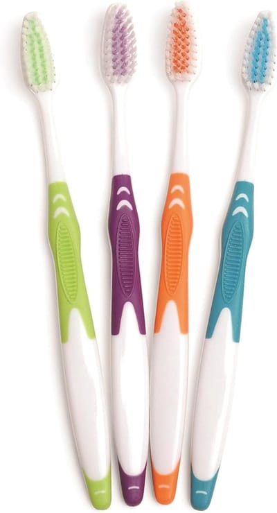 Handtandenborstels - Zachte borstels - Reis Hygiëne - Individueel verpakt - 144 stuks - Multi Color