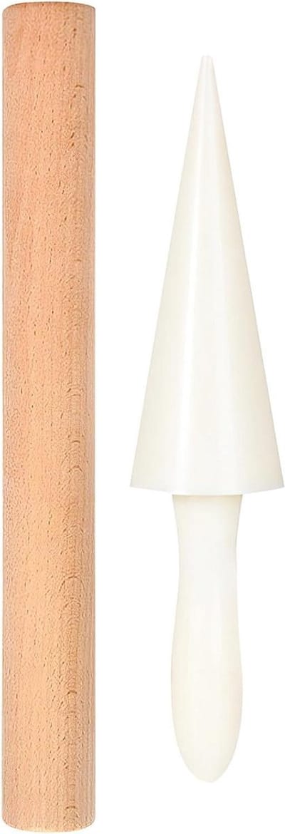 Ijswafelroller Set - Dessert Gereedschap - Zelf Wafels Maken - Ergonomisch Ontwerp - 2 Stuks - Multicolor
