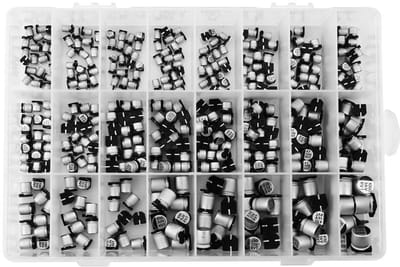 Dailygoods - Capacitors Assortiment - 400 Stuks - Capaciteit 1uF tot 1000uF - Aluminium - Diverse Waarden - Voor Elektronische Projecten