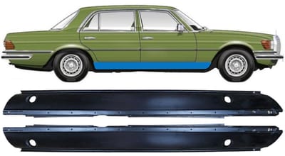 Volledige dorpel voor Mercedes S-Class W116 1972-1980 / Links + Rechts / Set