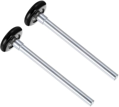 Dailygoody - nylon garagedeurrollen - vervangingswielen - eenvoudig te installeren - zwart - stil en soepel - geschikt voor sectionele garagedeur