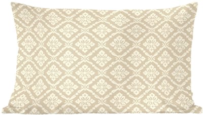 Sierkussens - Kussentjes Woonkamer - 60x40 cm - Floraal - Ornament - Beige