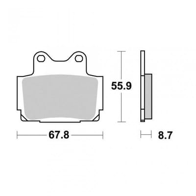 Plaquette de frein Perftec pour Moto Yamaha 250 TDR 3CK/3CL 1988 à 1992 AR Neuf