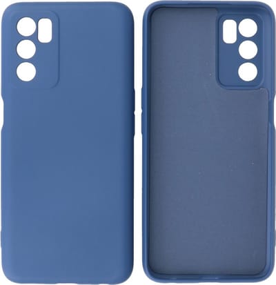 Fashion Backcover Telefoonhoesje - Color Hoesje - Geschikt voor Oppo A16 - Navy