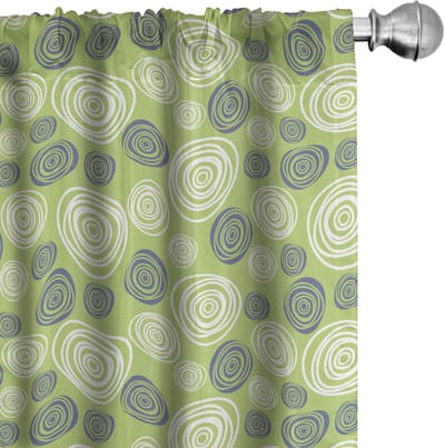 ABAKUHAUS Abstrakt Voorhangen – 2-delig – 75×175 cm – Microvezel, halfdonkerend