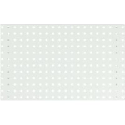 Bodempaneel Perfo 750, gatgrootte 9,2 x 9,2 mm, B 750 x D 13 x H 457 mm, gepoedercoat plaatstaal, lichtgrijs RAL 7035