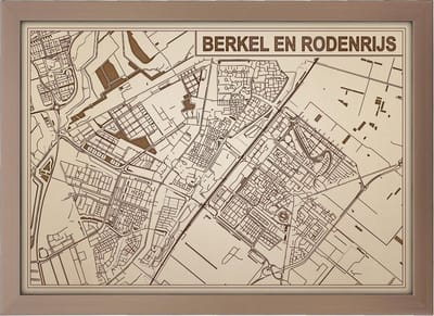 Decoratief Beeld - Houten Van Berkel Rodenrijs - Hout - Bekroned - Bruin - 21 X 30 Cm